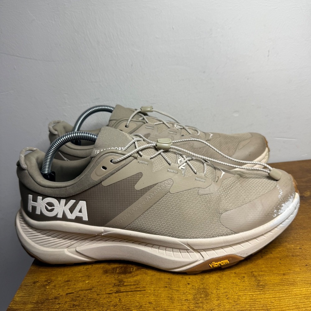 Hoka Transport Hiking Shoes Mens Size 10.5 Tan 1123153 DEGG